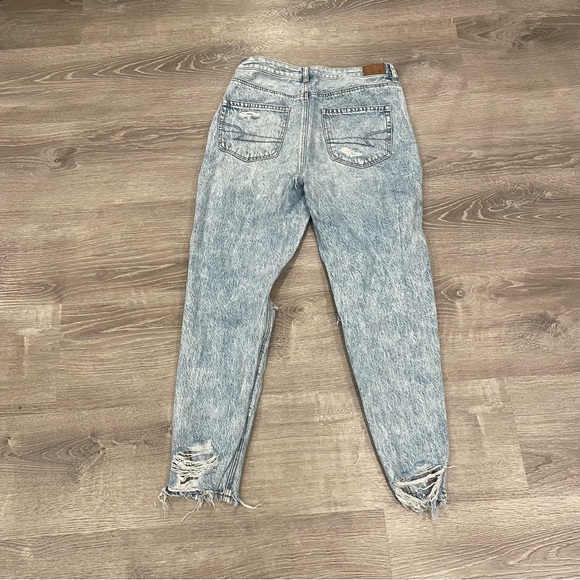 American Eagle Comfort Stretch Waistband Distressed Ripped Jeans Size 6 - Picture 7 of 7